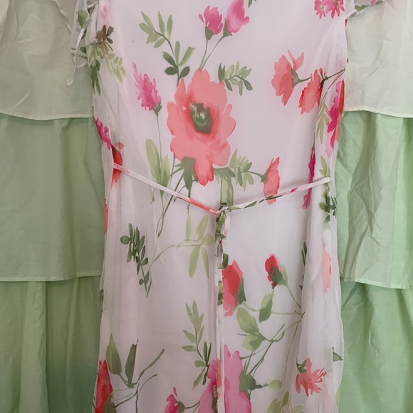 Spring is Here! Flutter Cap Sleeve and Asymmetrical Ruffle Hem - Picture 5 of 5